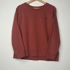 Champion Crewneck Sweatshirt Pullover Womens Size L Pink